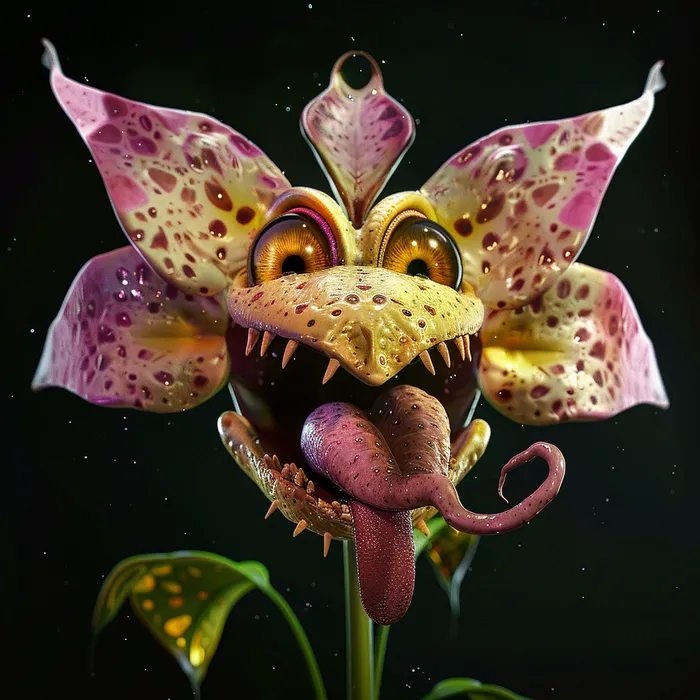 Alien Carnivore Flowers Characters Midjourney Prompt - promptsideas.com