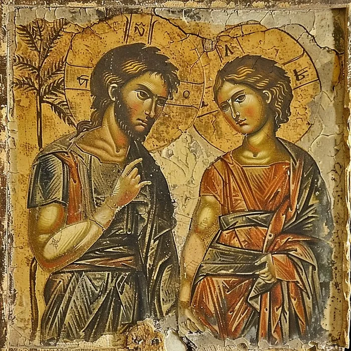 Old Tempera Orthodox Byzantine Icons Midjourney Prompt - promptsideas.com