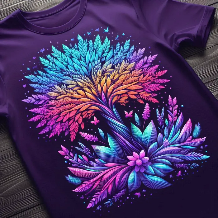 Colorful t shirt design outlet
