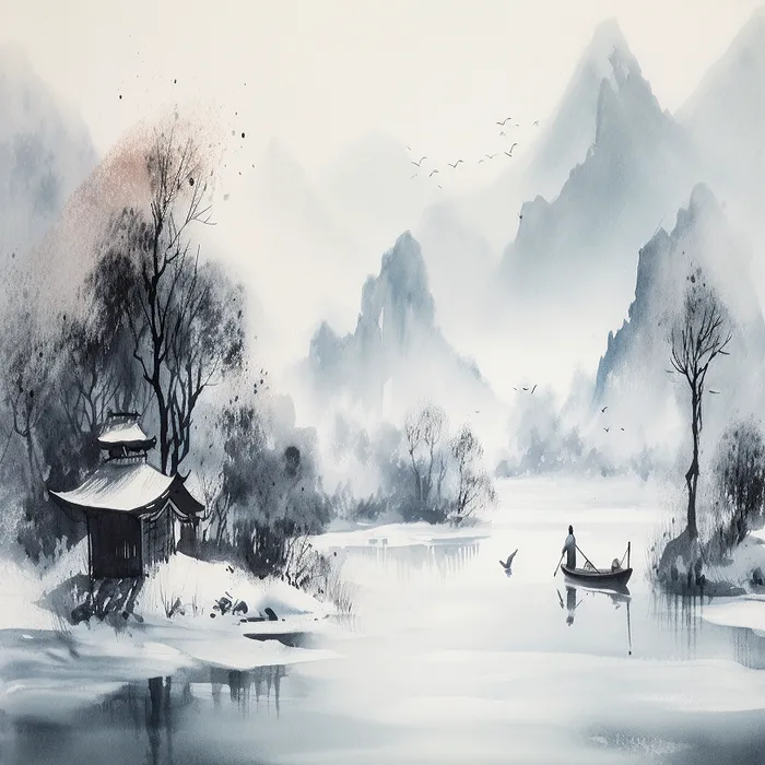 Traditional Chinese Ink Paintings Midjourney Prompt - promptsideas.com
