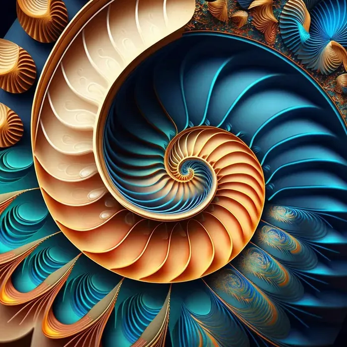 Golden Ratio Abstract Patterns Midjourney Prompt - promptsideas.com