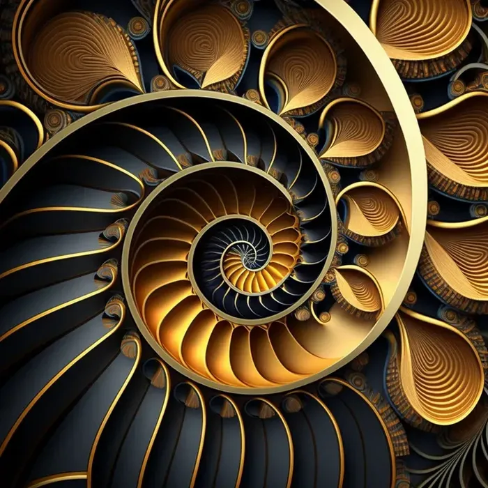 Golden Ratio Abstract Patterns Midjourney Prompt - promptsideas.com