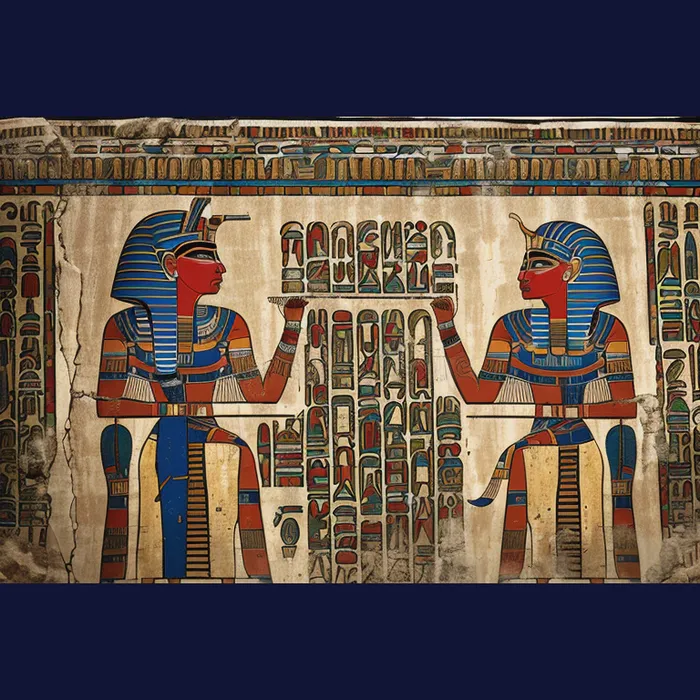 Ancient Egyptian Wall Paintings Stable Diffusion Prompt - promptsideas.com