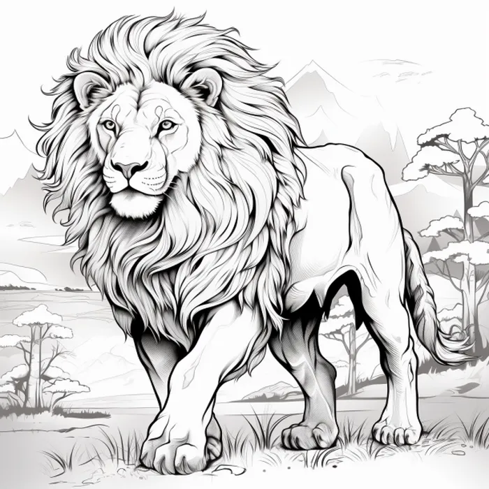 Highly Detailed Coloring Pages Midjourney Prompt - promptsideas.com