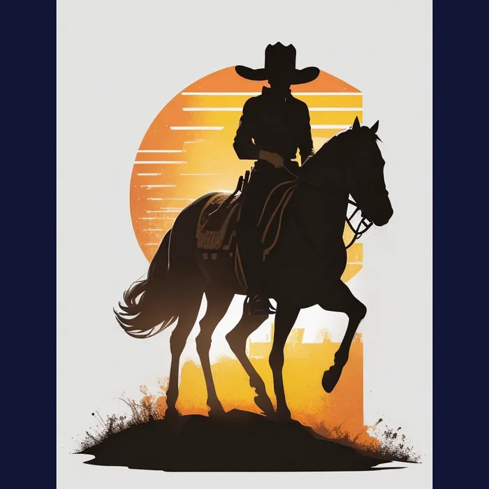 vintage-faceless-character-cowboy-t-shirt-designs-leonardo-prompt