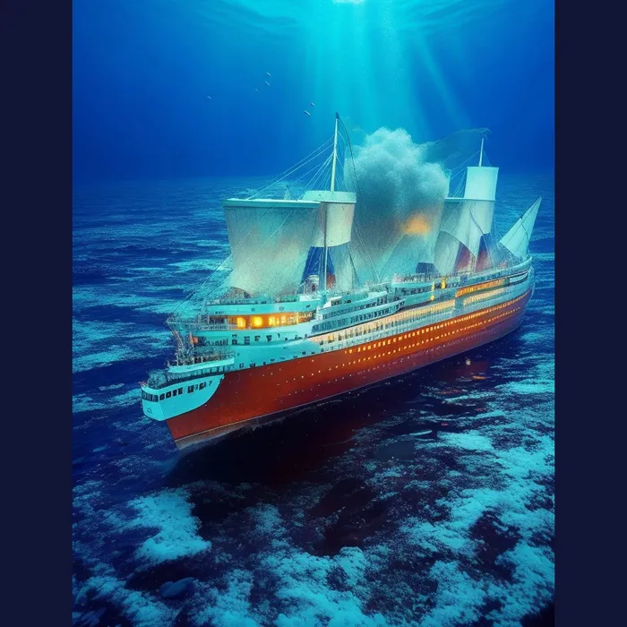 Glowing Titanic's A Captivating Underwaters Leonardo Prompt ...