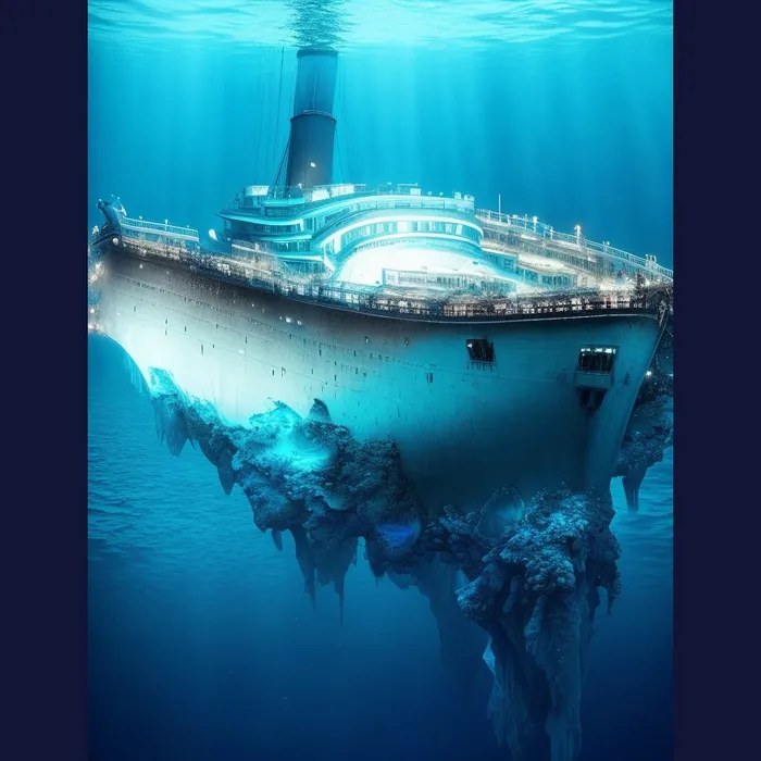 Glowing Titanic's A Captivating Underwaters Leonardo Prompt ...
