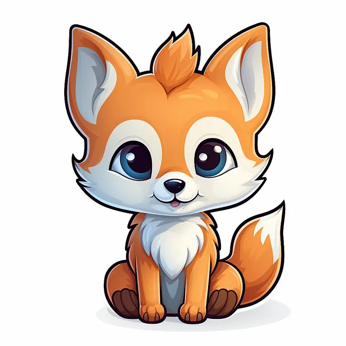 Stickers of small cute animals Midjourney Prompt - promptsideas.com