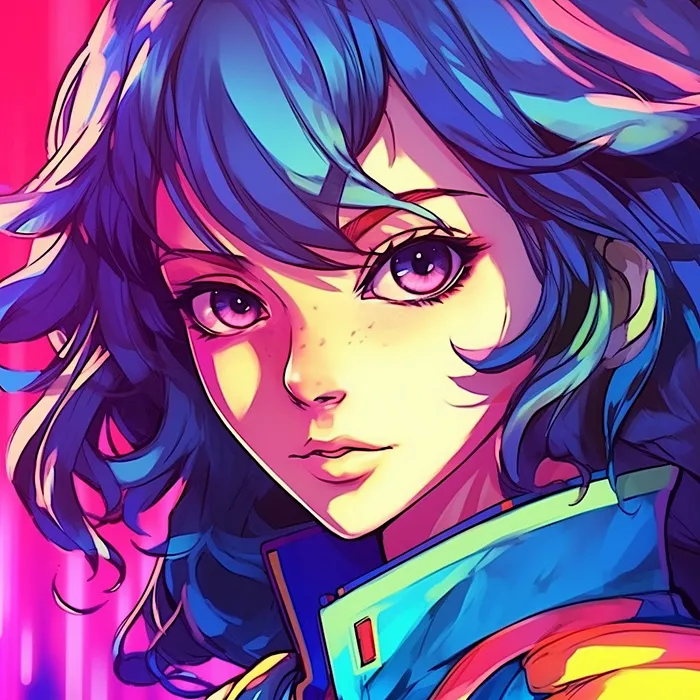 Anime characters with vibrant colors Midjourney Prompt - promptsideas.com