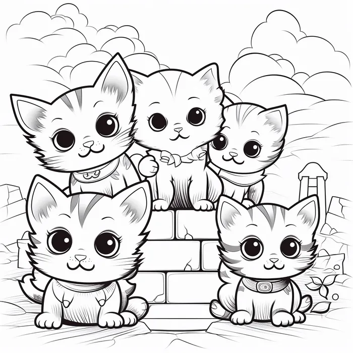 Children Coloring Pages Midjourney Prompt - promptsideas.com