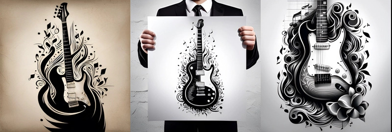 Buy Music Tattoo Design, Guitar Temporary Tattoo for Music Lovers, Acoustic Guitar  Tattoo Ideas, Unique Musical Tattoo, Meaningful Tattoo Gift Online in India  - Etsy
