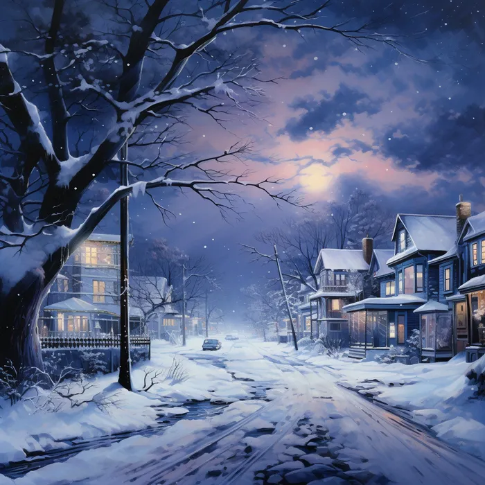 Ethereal Winter Paintings Midjourney Prompt - promptsideas.com