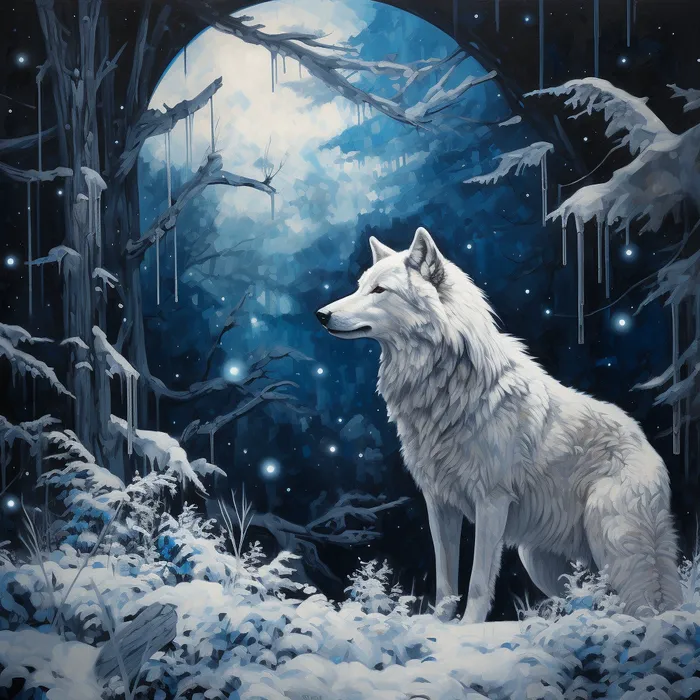 Ethereal Winter Paintings Midjourney Prompt - promptsideas.com