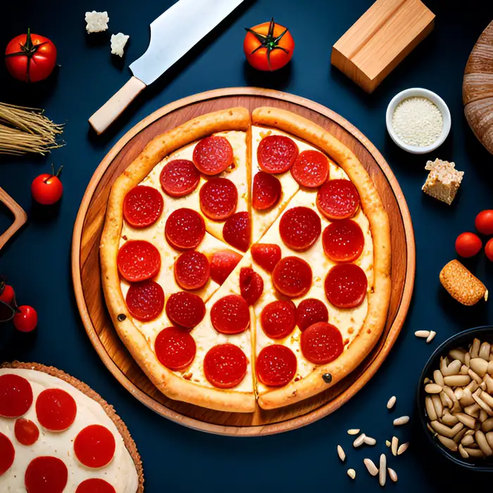 Pepperoni Pizza Art Stable Diffusion Prompt - promptsideas.com