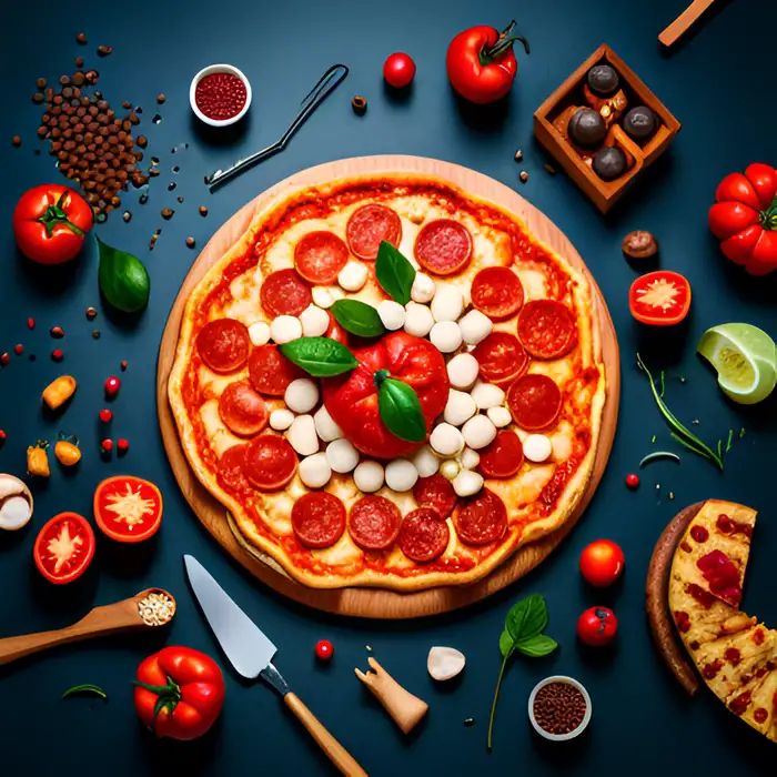 Pepperoni Pizza Art Stable Diffusion Prompt - promptsideas.com