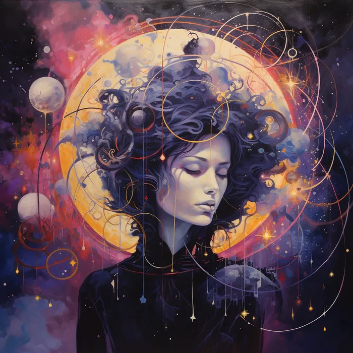 Enigmatic Cosmic Paintings Midjourney Prompt - promptsideas.com