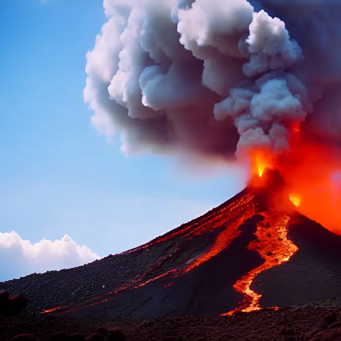 Erupting Volcano Stable Diffusion Prompt - Promptsideas.com