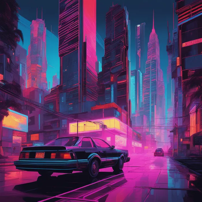 Retrowave Designs Stable Diffusion Prompt - promptsideas.com