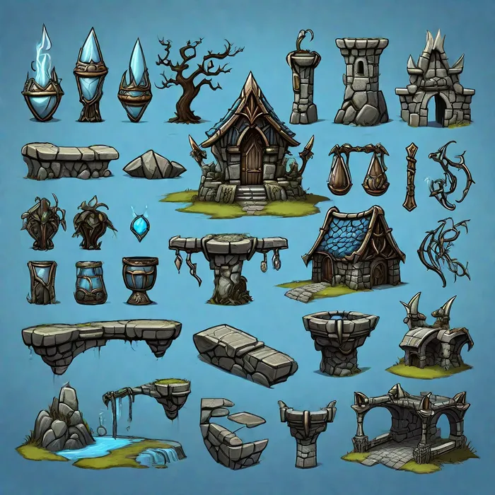 Game Asset Packs Leonardo Prompt - promptsideas.com