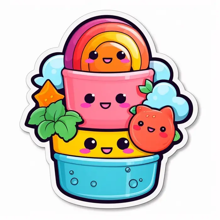 Design cute kawaii stickers for you using midjourney ai by Hamzaali252