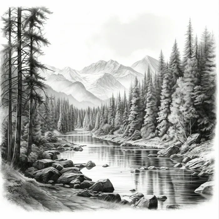 Landscape Illustrations Midjourney Prompt - promptsideas.com