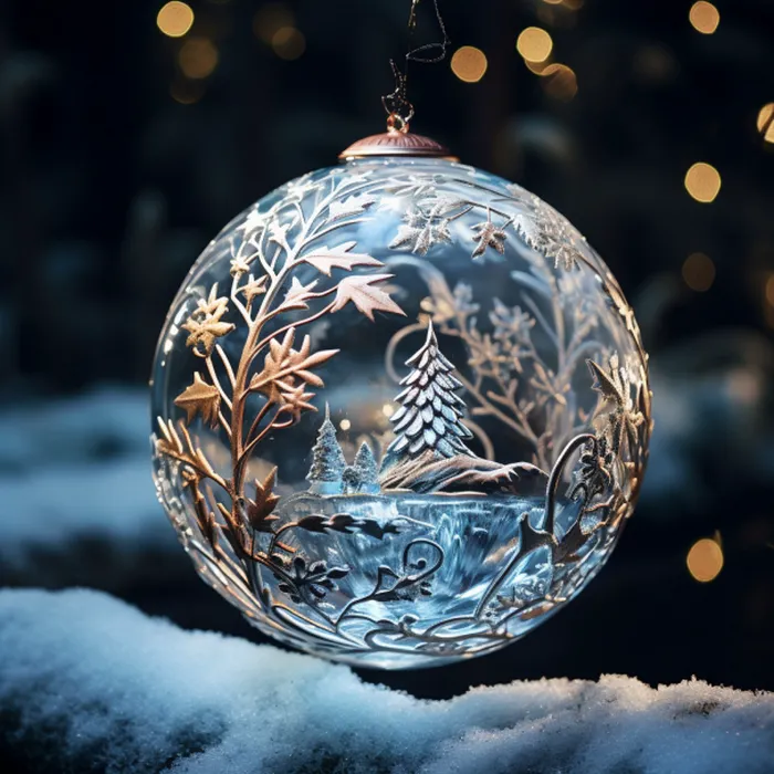 Customizable Christmas Ornaments Midjourney Prompt - promptsideas.com