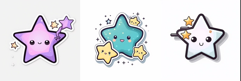 shooting stars aesthetic stickers Sticker for Sale by art-by