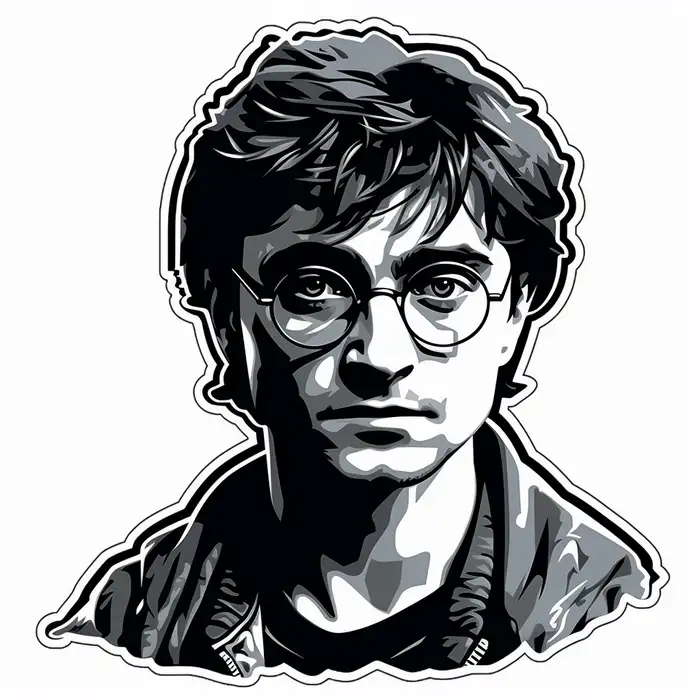 Harry Potter Vinyl Sticker Midjourney Prompt - promptsideas.com