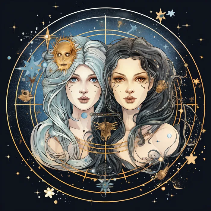 Illustrated Horoscope Midjourney Prompt - promptsideas.com