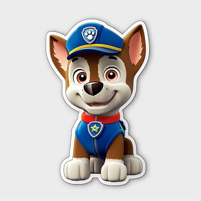 Paw Patrol Vinyl Sticker Midjourney Prompt - promptsideas.com