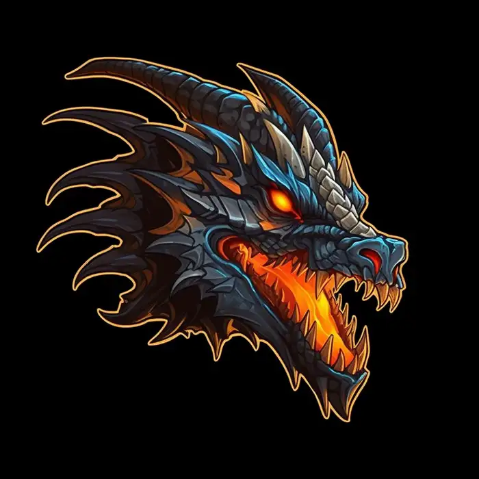 World of Warcraft Dragon Sticker Midjourney Prompt - promptsideas.com