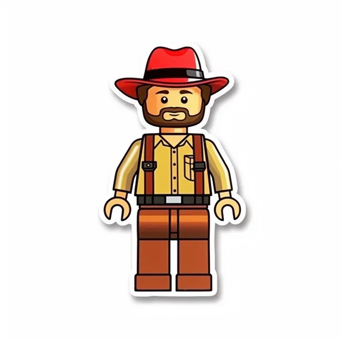 Lego Character Sticker Midjourney Prompt - promptsideas.com