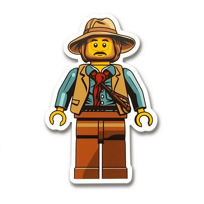 Lego Character Sticker Midjourney Prompt - promptsideas.com