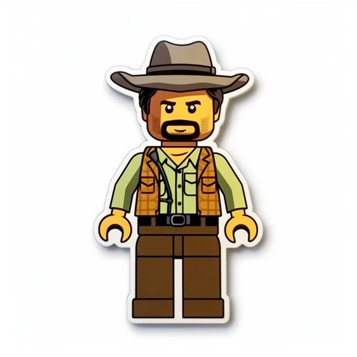 Lego Character Sticker Midjourney Prompt - promptsideas.com