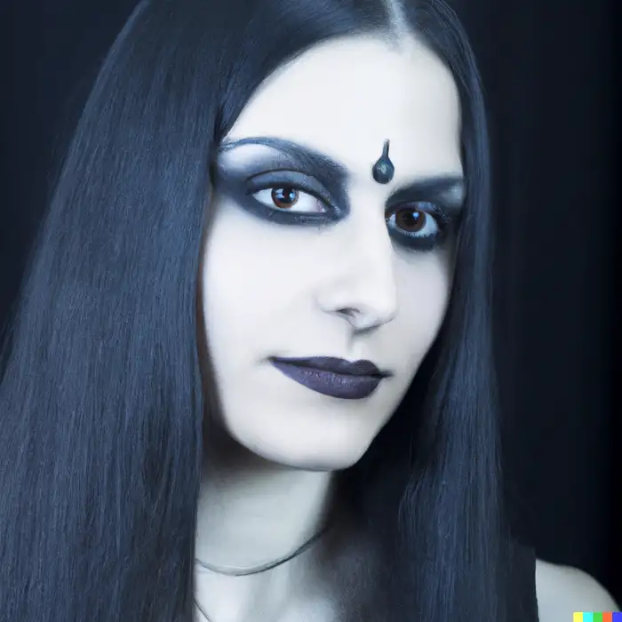 Enigmatic Charm: Gothic Beauty Portrait Dalle Prompt - promptsideas.com