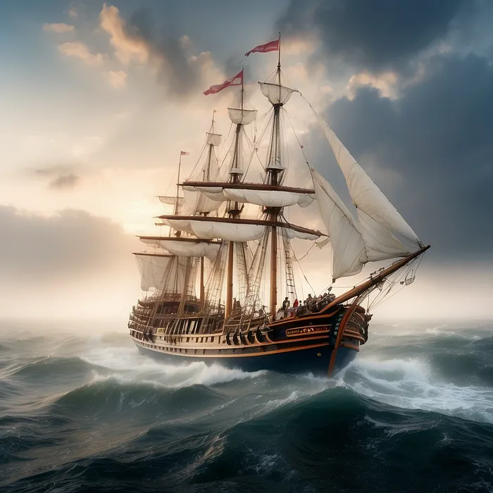 Realistic Historical Ship Photography Leonardo Prompt - promptsideas.com