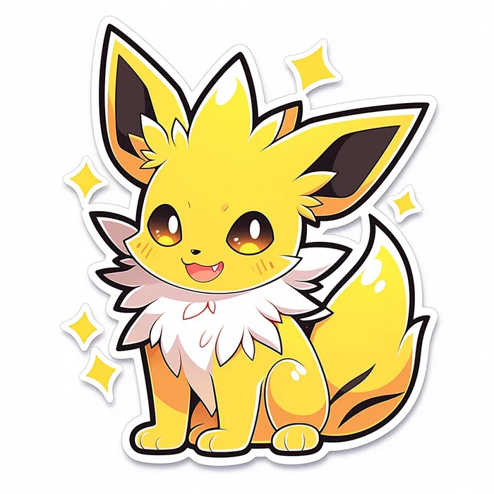 Pokemon Chibi Stickers Midjourney Prompt - promptsideas.com