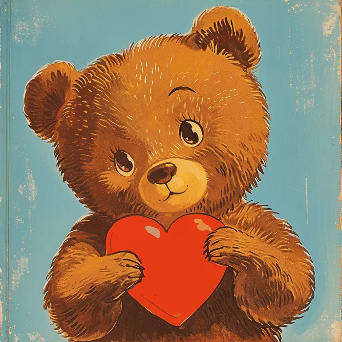 12+ Cute Vintage Valentines: (Animals)! - The Graphics Fairy