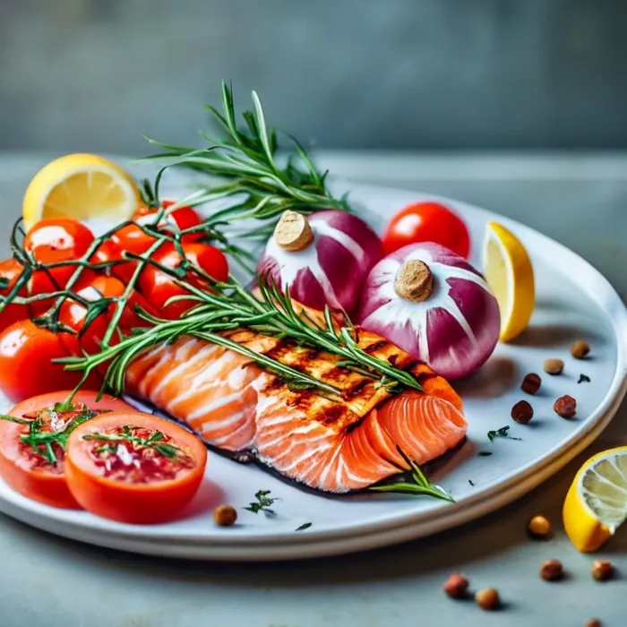 Delectable Grilled Salmon Dish Recipe Dalle Prompt - promptsideas.com