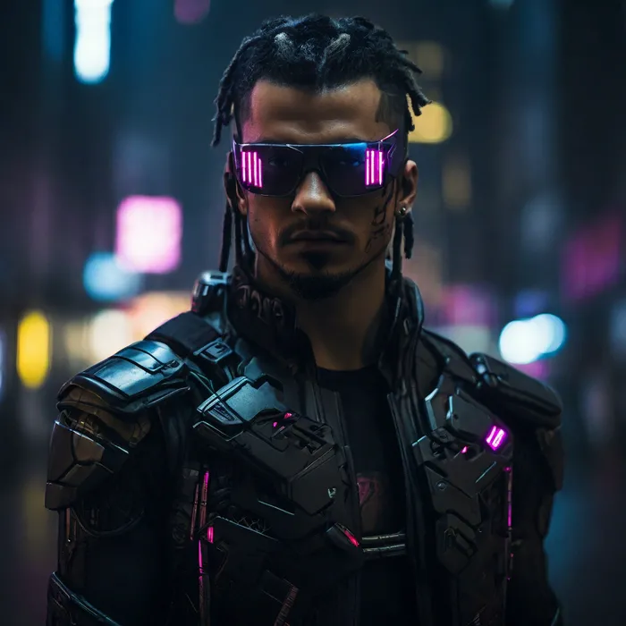 Create realistic Cyberpunk characters Leonardo Prompt - promptsideas.com