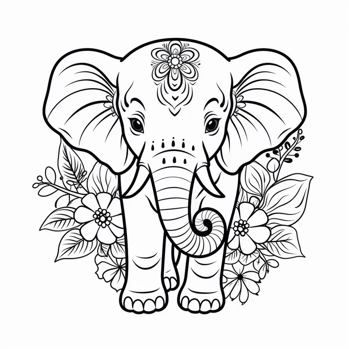 Cozy Animals Coloring Page Midjourney Prompt - promptsideas.com