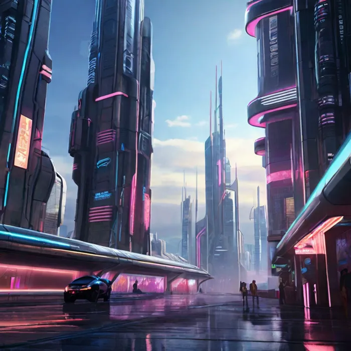 Cyberpunk City Art Leonardo Prompt - promptsideas.com