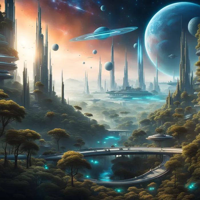 Sci-fi Landscapes Stable Diffusion Prompt - promptsideas.com