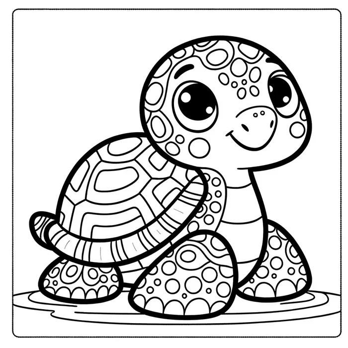 Easy Line Art Coloring Pages For Kids Dalle Prompt - promptsideas.com