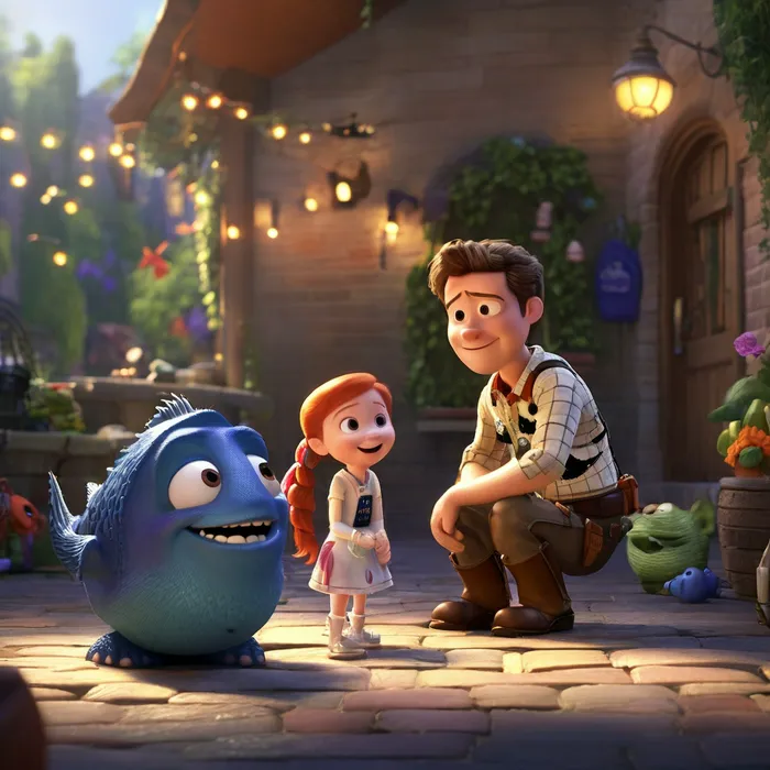 Create realistic Disney Pixar scenes Leonardo Prompt - promptsideas.com