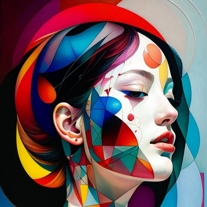 Ethereal Geometric Beauty: A Surreal Masterpiece of Delicate Detail and ...