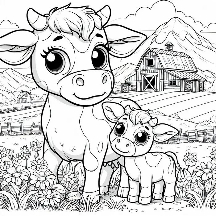 Adorable Childrens Coloring Book Pages Dalle Prompt