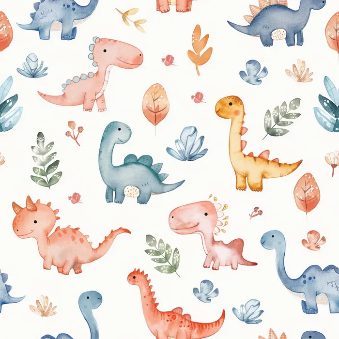 Cartoon Watercolor Patterns Midjourney Prompt - promptsideas.com